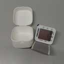 MMIZOO Wrist Blood Pressure Monitor Large LCD Display BP Machine Adjustable Cuff 5.31-7.68 inch Automatic 99x2 Sets Memory with Carrying Case for Home Use (W1681) (White)