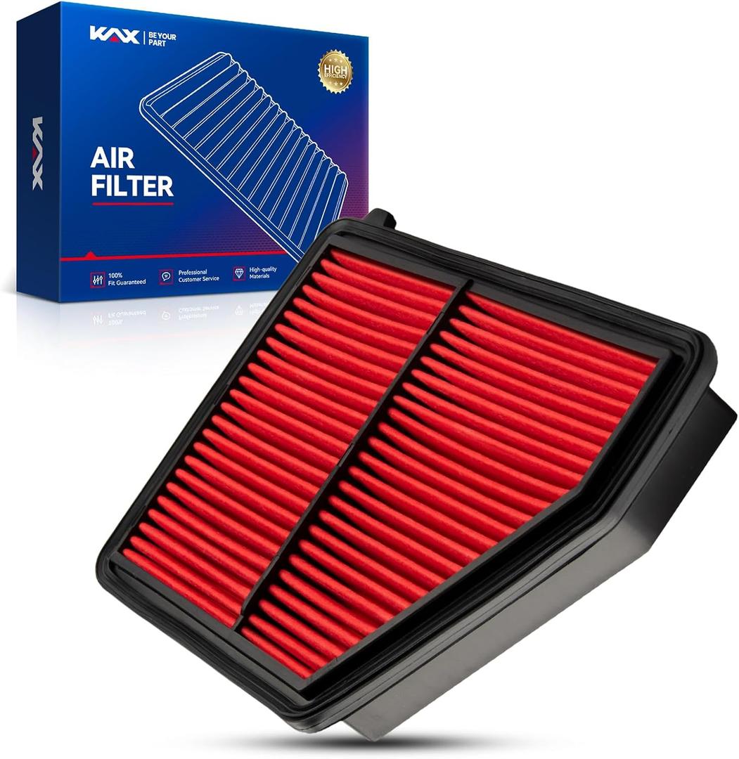 KAX Premium Engine Air Filter, GAF033 (CA12051) Replacement for Honda Civic L4 2.0L 2016 2017 2018 2019 2020 2021, HR-V 2023 2024, 200% Longer Life
