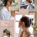 Molans 5Inch Large Hair Claw Clips 4 PCS for Women - Acrylic Hair Accessories for Thick Hair and Long Hair, Big Strong Durable Hair Applique, Oversized Non-slip Rectangle Butterfly Jaw Hair Clips