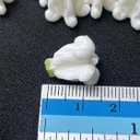 100 PCS Medium White Crown Flower Clay Beads (06) for Jewelry Making DIY Craft Supplies 14 mm