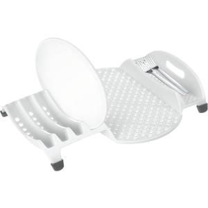 PrepSolutions In-Sink Dish Drainer  White, Space-Saving Design for Efficient Dish Drying