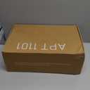 APT 1101 26 oz Glass Storage Jars with Bamboo Lid, set of 6, glass canisters with airtight lids, Clear jars with lids for Cookie, Candy, Tea, Coffee Bean and Rice, Black