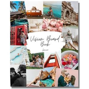 Lamare Vision Board Book - 1000+ Aesthetic Vision Board Images & Motivational Quotes, Vision Board Supplies, Vision Board Kit, Collage Book for Manifestation, Self Care & Goal Setting