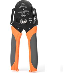 iCrimp IWD-1620 Deutsch Crimp Tool, Size 16 Deutsch Crimper, Solid Barrel Contact & Circular Connector Contacts Crimping Tool, 8 Indents Wire Crimper, AWG16 to AWG20