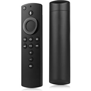 Voice FireStick Remote Control Fit for FireSeries Smart TVs Cube (1st & 2nd Gen), TV Stick 4K/Lite/Stick (2nd Gen), and Smart TV (3rd Gen), N0t for Insignia-Toshiba-Pioneer Smart TV (All Black)