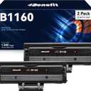 Replacement Compatible Toner Cartridge Replacement for Dell B1160 Laser Printer B1163w, B1165nfw, B1160, B1160W (2-Pack)