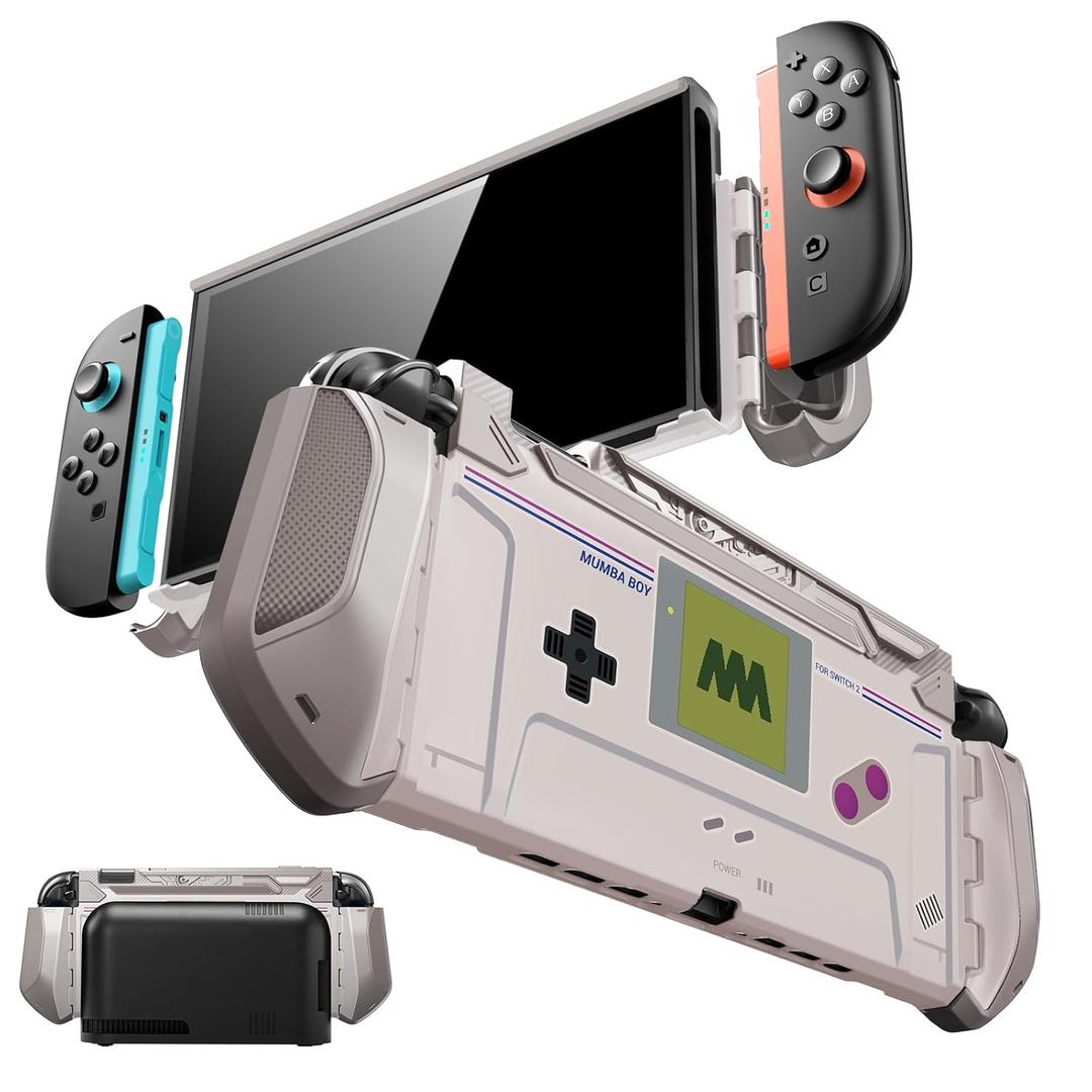Mumba for Nintendo Switch 2 Case [Blade Series] [Dock Friendly] [Military-Grade Protection] Switch 2 Grip Protective Cover Shell, Quick-Release Joy-Con, Accessories for Switch 2 Controllers (Gamer)
