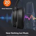 INFURTURE Over Ear Headphones Active Noise Cancelling Headphones, H1 Wireless Bluetooth Headset, Deep Bass Headset, Low Latency, 90H Playtime, Foldable Headphone for Sport Running Cool Gadgets Gift