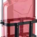 Anti-theft Jerry Can Mount Holder: Lockable Jerry Gas Can Holder Rack, 5 Gallon (20 Liter), Reinforced Welding, Anti-theft U-bayonet, Plum Stainless Steel Screws