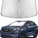 EcoNour Windshield Sunshade Compatible for Ford Edge 2015-2022 2023 2024, Sun Visor for Front Windshield & Window Sun Shade Cover, UV Heat Blocker & Protector, Car Accessories