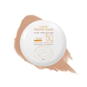 Avne High Protection Tinted Compact, Mineral Sunscreen, Tinted Sunscreen, Broad Spectrum SPF 50+, UVA/UVB Blue Light Protection, 100% Mineral, Water Resistant, Non-Greasy, Fragrance-Free