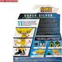 Sonic The Hedgehog 4" Articulated Action Figure Collection (Choose Figure) (Super Silver with White Emerald)