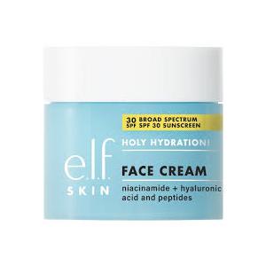 E.l.f. SKIN Holy Hydration! Face Cream Broad Spectrum SPF 30 Sunscreen, Moisturizes & Softens Skin, QuickAbsorbing & UltraHydrating, 1.7 Oz (50g)