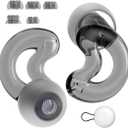 Ear Plugs for Noise Reduction - Discreet,Clear Speech Earplugs for Noise Sensitivity - 33dB Background Sound Relief Ear Stopper with Case for Overstimulated Parenting,Social Gathering,Work