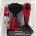 CHI for Dogs Small Dog Detangling Kit - 3-Piece Grooming Set with Detangling Spray, Double-Sided Brush, and Slicker Brush - Dog Grooming Essentials for Coats and Tangles (One Size)