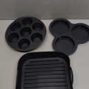 Gourmia Air Fryer Accessories Set - 3 Piece Silicone, Liner, Egg Bite Cooker, 7-Hole Cupcake Mold, BPA-Free, Nonstick, Heat Resistant 445F, Dishwasher Safe, Food Grade