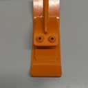 1 Piece Tractor Bucket Protector,Bucket Edge Anti-Skid Device,Double Hexagon Lock Nuts and Bolts,for Snow Leaves Removal Spreading Gravel, Orange