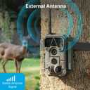 Meidase P100 WiFi Trail Camera (Non-Cellular), Bluetooth, 64MP 1296p HD Video, 0.1s Fast Trigger, 100ft No-Glow Night Vision, Motion Activated, IP66 Waterproof, Hunting, Wildlife & Yard Game Camera