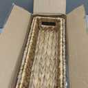 Scalloped Wicker Basket for Toilet Tank, Toilet Paper Holder Basket for Bathroom Paper Rope Back of Toilet Organizer for Countertop, Vanity, Shelf, Farmhouse Bathroom Dcor