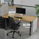 Universal Desk Privacy Panel Heavy-Duty Desk Divider & Office Partition - Privacy Screen for Workspaces & Cubicles (2-Pack, 60" x 24")
