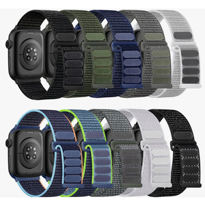 10 Pack Soft Nylon Bands Compatible with Apple Watch for Women Men 38mm 40mm 41mm 42mm 44mm 45mm 49mm, Stretchy Braided Solo Loop Strap for iWatch Series 11/10/9/8/7/6/5/4/3/2/1 Ultra SE 3/2/1