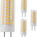 G8 Led Bulb, All New 75W Halogen Bulb Replacement, Dimmable 7W T4 G8 Led Lamps, G8 Bi-pin Base Bulb, AC120V 720lm, Under Cabinet Counter Light, Kitchen Lighting and Puck Lights, 3000K Warm White 4pack