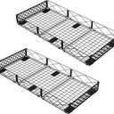 NADAMOO Large Under Bed Storage with Wheels, Low Profile Rolling Under Bed Storage ContainersFoldable Metal Under the Bed Organizer Bins for Bedroom2 Packs