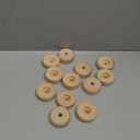 Mini Wood Wheels Treaded Style, 2 Inch Diameter, Pack of 12, for Crafts and DIY Car Models, by Woodpeckers