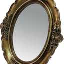 Piutouyar Oval Vintage Picture Frame, Antique Photo Frames Ornate Frames with Glass Front for Wall Hanging, Tabletop Display, Home Decor(25 x 20.5 cm/10 x 8 inch)