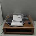 All-in-One Vintage Record Player High Fidelity Belt Drive Turntable for Vinyl Records Built-in 2 Tweeter and 2 Bass Stereo Speakers, Vinyl Player with MM Cartridge, Bluetooth, Aux-in, RCA, Auto Stop