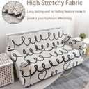 Printed Stretch Sofa Slipcovers with Plaid and Heart Pattern Elastic Modern Furniture Covers for Living Room Washable Fashion Couch Protector(Plaid Love,2 Seater/Loveseat)