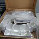 Bemis Rise 4.5" Raised Toilet Seat with Support Handles, Hinges Never Loosen, Fits Round and Elongated Raised Seat with Handles