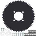 YOXUFA 60 Tooth Sprocket 35 Chain 51mm Bore Replacement for Go Cart Kart Predator 79cc 212cc 420cc 6.5hp 13hp Engine Go Cart Kart Drift Trike ATV Heavy Duty Steel Powersports Accessoried Parts