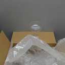 Ciaell 12PCS Plastic Ribbed Martini Glasses - 10 Oz Disposable Coupe Glasses with Stem - Heavy Duty Margarita Cups for Bars, Cocktails, Whiskey, Parties & Wedding (Clear)