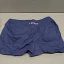 YEOREO Workout Shorts Women Low Rise 2.5" Squat Proof Seamless Gym Badriya Volleyball Booty Shorts (Blue, M)