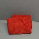 Home Brilliant Pillow Covers Set of 2 Striped Plush Velvet Corduroy Euro Throw Pillow Shams Super Soft Cushion Cover for Couch Sofa Floor Decorations, 24 x 24 inch, Red