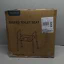 Ultimate Raised Toilet Seat with Handles, Padded, Armrests, Adjustable Height, Premium Elevated Toilet Seat for Elderly Bathroom Safety with Arms, Standard and Elongated Toilets, Gray