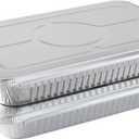 Waytiffer Aluminum Full Size Deep Foil Pans with Lids, Large Disposable Roasting & Baking Pan, 21"x13" (10 Pack) Extra Heavy Duty Chafing Trays for Hotels, Restaurants, Heating, Buffets & Bakeware