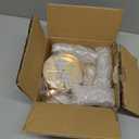 Modern Mini Crystal Chandelier, 3-Tier Raindrops Design Small Chandelier Light Fixture, Flush Mount Ceiling Light Fixture for Bedroom, Hallway, Living Room - E26 Base, Chandelier for Bedroom (Gold)