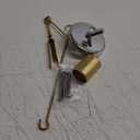 Enhon Universal Bath Tub Drain Linkage Assembly with Trip Lever and Strainer Done Cove, Bathtub Drain Kit, Fit for Trip Lever Bath Tub Waste and Overflow Drain, Chrome