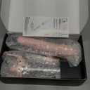 Rotating Curling Iron Set, Automatic Curling Wand for Long Hair, Easy to Use Hair Curler Get Effortless Beach Waves, 3 Sizes Ceramic Barrel 1/1.25/1.5 Inch to 410F with Home Button, Dual Voltage (Pink)