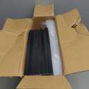 SEE SPRING 12 Pack Shoe Storage Box, Clear Plastic Stackable Shoe Organizer for Closet, Space Saving Shoe Rack for Entryway Sneaker Container Bin Holder (Black) (Large Fit Size 9)