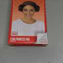 fun shack Princess Space Bun Wig Adult, Princess Wig with Space Buns, Star Princess Hair Buns Women, Brunette Hair Bun Costume