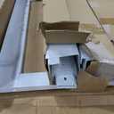 SKM 2 Pack Laundry Pedestals with Drawer - 28" Washer and Dryer Stand, Steel Washing Machine Raiser for Elevation, 14.3 Inches Height, White