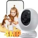 usogood 2.5K Indoor Camera for Home Security, 360Pet Camera Indoor with Phone App, Support 5G/2.4Ghz Wifi, Dog Camera with Speaker, Auto Motion Tracking Detection,2-Way Audio, Works with Alexa, Best Gift (White)