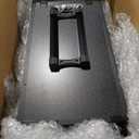 Joligrace Rolling Manicure Table 5 Drawers Makeup Case Foldable Nail Desk Cosmetology Case on Wheels Nail Tech Table with Brush Pouch for Technician Workstation Mobile Makeup Artist Trolley Black