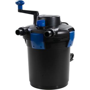 AquaForte GPF-1500 (9 Watt) Pressure Filter, Power 9 Watt, Voltage 230 V, Frequency 50 Hz, Inlet/Outlet 19/25/33 mm, Recommended Flow Rate 4,000 l/h, Suitable for Ornamental Ponds up to 3,000 Litres
