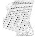 DEXI Bathtub Shower Mat Non Slip, 24x35 Bath Tub Floor Mats, Textured Bathroom Bathmat, Drain Holes, Washable, Easy Dry, White