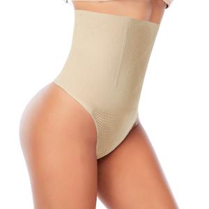 Womens Thong Shapewear Mid to High Waisted Shaper Thong WN0017, M