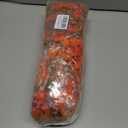 Artificial Fall Flowers for Outdoor, 4 Pcs Faux Pansy Fake Mums Plant Hanging Flowers Outdoor Fall Decor, UV Resistant No Fade Silk Flower for Front Door Porch Planter Patio Yard Garden(Orange)